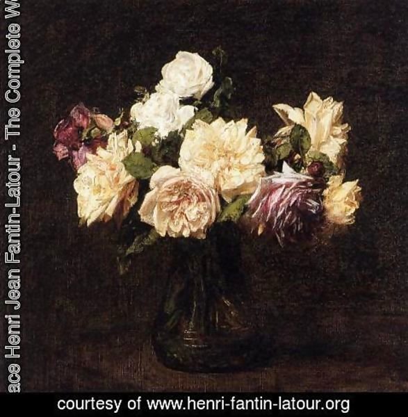 Ignace Henri Jean Fantin-Latour - Roses XI