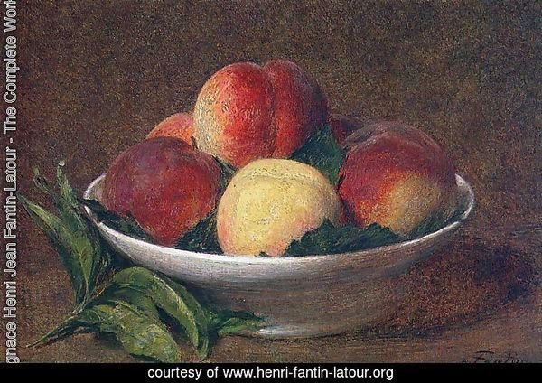 Peaches in a Bowl