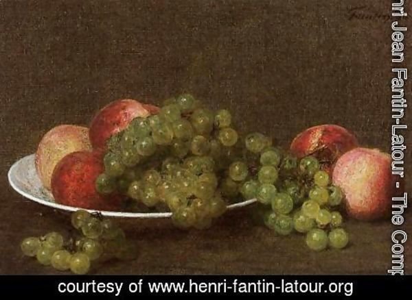 Ignace Henri Jean Fantin-Latour - Peaches and Grapes