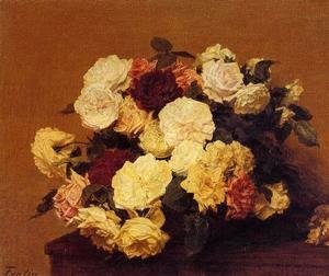 Ignace Henri Jean Fantin-Latour - Roses XII