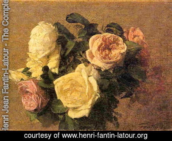 Ignace Henri Jean Fantin-Latour - Roses XIII