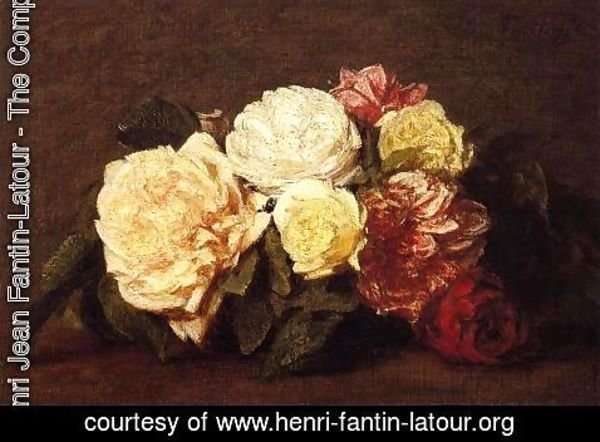 Ignace Henri Jean Fantin-Latour - Roses XV