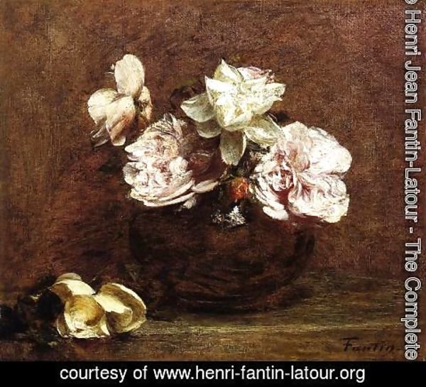 Ignace Henri Jean Fantin-Latour - Roses de Nice