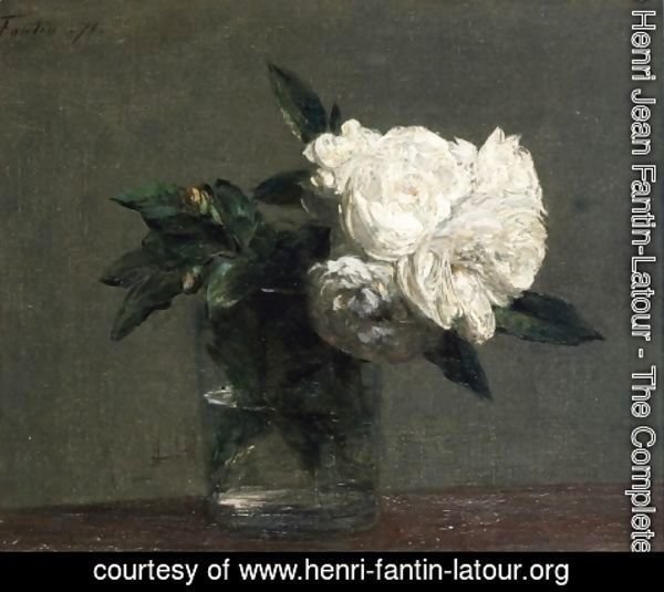 Ignace Henri Jean Fantin-Latour - Roses 2
