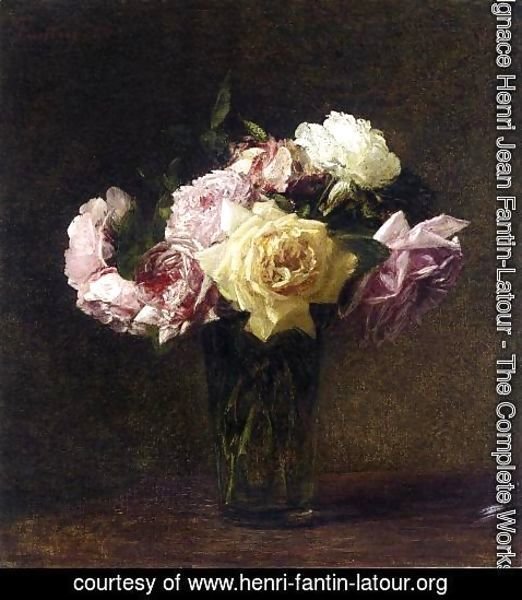 Ignace Henri Jean Fantin-Latour - Roses 3