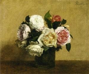Ignace Henri Jean Fantin-Latour - Roses 4