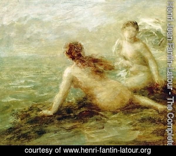 Ignace Henri Jean Fantin-Latour - Bathers by the Sea