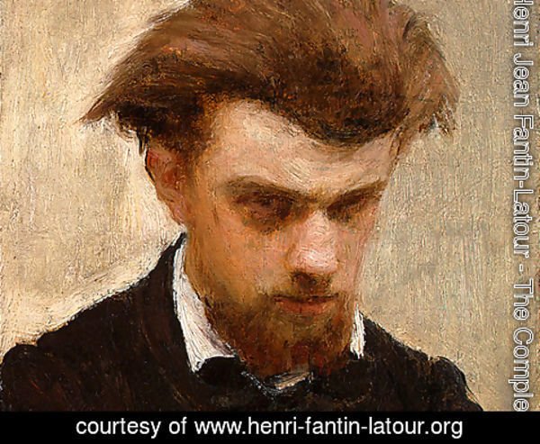 Ignace Henri Jean Fantin-Latour - Self-Portrait [detail: 2]
