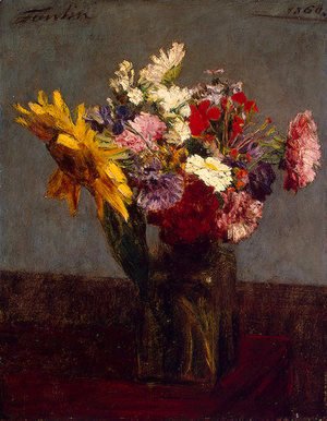 Ignace Henri Jean Fantin-Latour - Flowers VIII