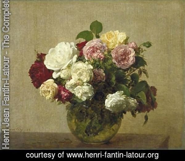 Ignace Henri Jean Fantin-Latour - Roses 5