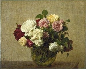 Ignace Henri Jean Fantin-Latour - Roses 5