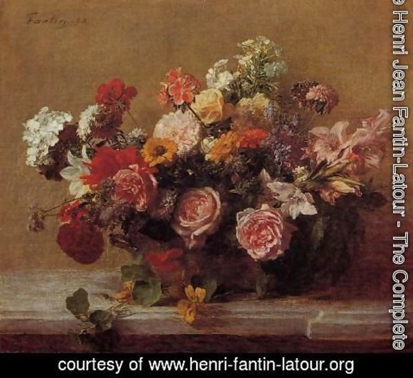 Ignace Henri Jean Fantin-Latour - Flowers 1882