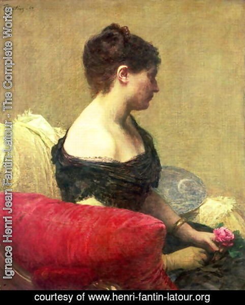 Ignace Henri Jean Fantin-Latour - Portrait of Madame Maitre