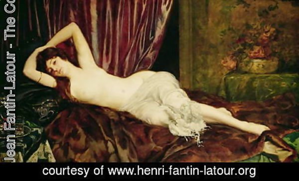 Ignace Henri Jean Fantin-Latour - Reclining Nude