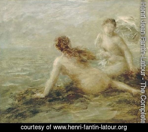 Ignace Henri Jean Fantin-Latour - Baigneuses au bord de la mer