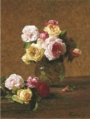 Ignace Henri Jean Fantin-Latour - Roses 6