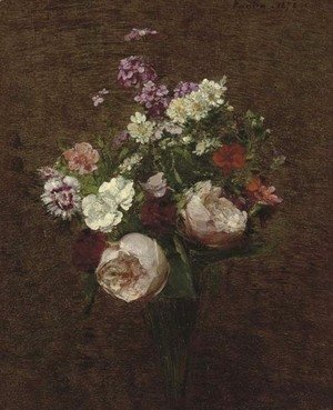 Ignace Henri Jean Fantin-Latour - Vase de fleurs