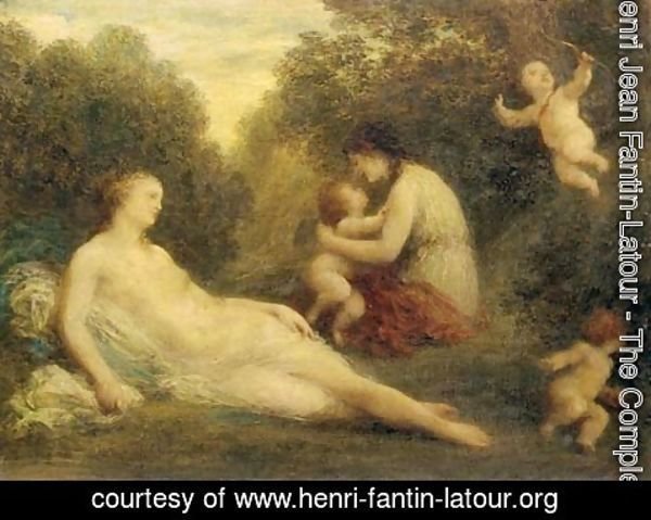 Ignace Henri Jean Fantin-Latour - Venus et les Amours