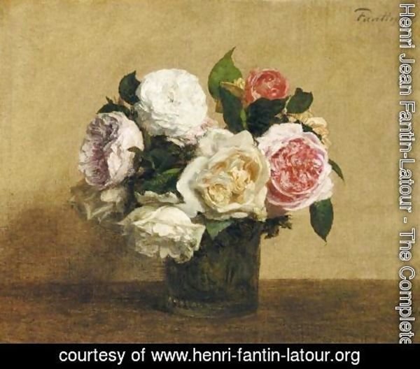 Ignace Henri Jean Fantin-Latour - Roses 9