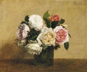 Ignace Henri Jean Fantin-Latour - Roses 9