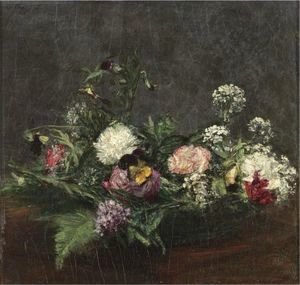 Ignace Henri Jean Fantin-Latour - Fleurs