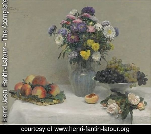 Ignace Henri Jean Fantin-Latour - Fleurs Et Fruits