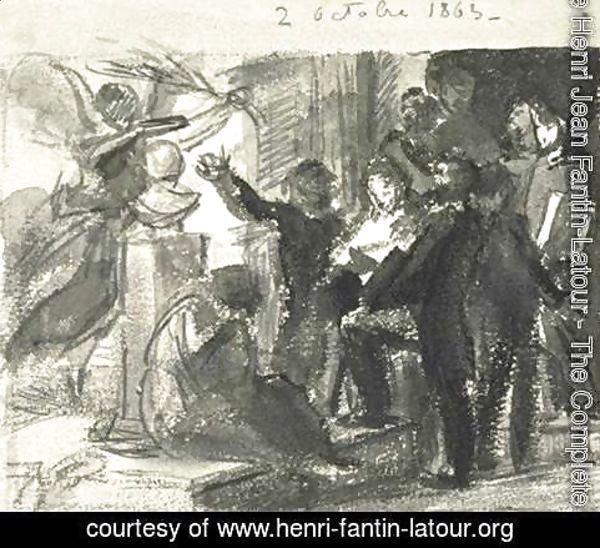 Study Homage to Delacroix