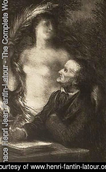 Ignace Henri Jean Fantin-Latour - The Muse (Richard Wagner)