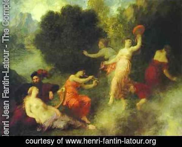 Ignace Henri Jean Fantin-Latour - Scene from Tannhauser