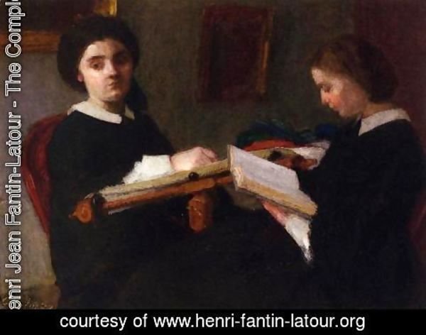 Ignace Henri Jean Fantin-Latour - The Two Sisters