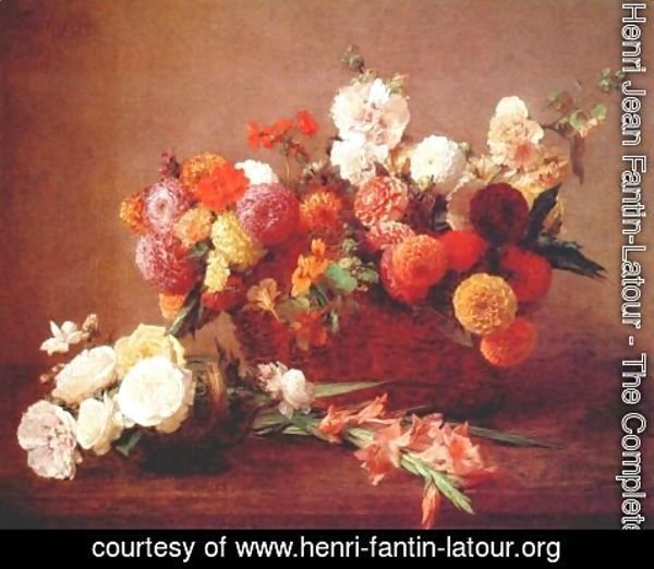 Ignace Henri Jean Fantin-Latour - The Flowers of Middle Summer