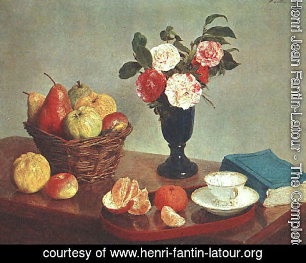 Ignace Henri Jean Fantin-Latour - Still Life 1866